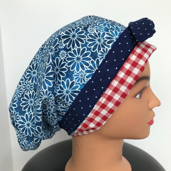 Scrub CAP/HAT *Reversible *Long Ties NWOT - Picture 1 of 16